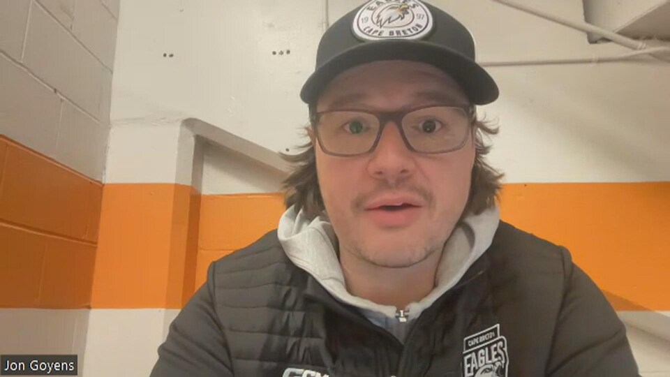 Jon Goyens, entraîneur-chef des Eagles du Cap-Breton, sait que son équipe part négligée face aux Mooseads d'Halifax.