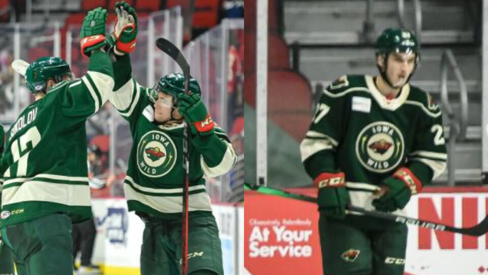Dmitry Sokolov, Damien Giroux et Ryan O'Rourke