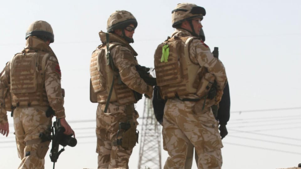 Des soldats britanniques en Irak.