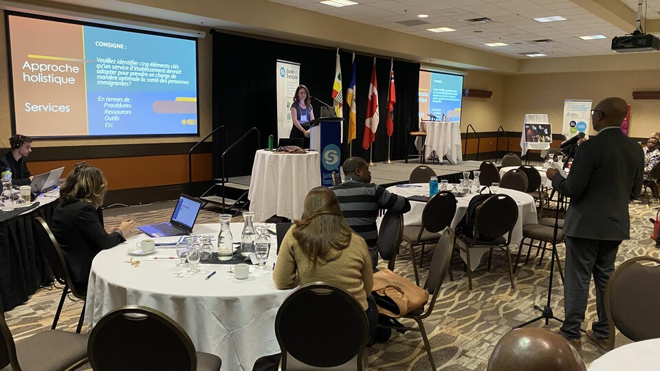 Des participants au Sommet sur la santé des immigrants francophones.