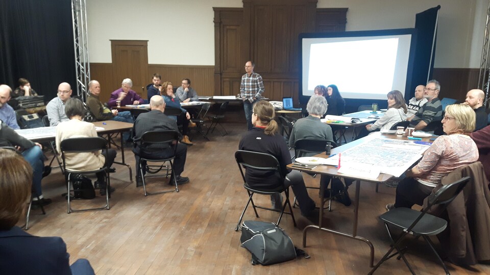 Participants au Sommet sur le transport actif à Amos