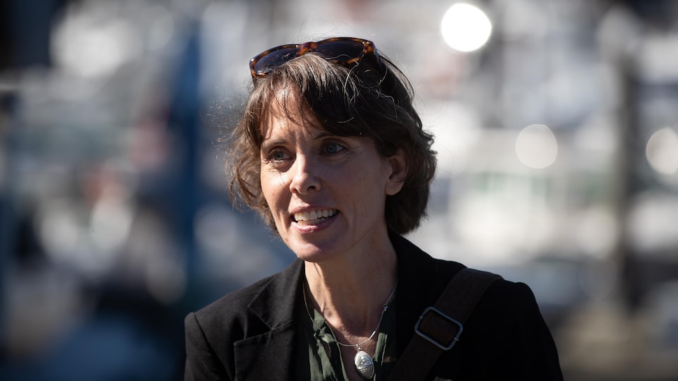 Sonia Furstenau pendant la campagne à Vancouver le 28 septembre 2020.