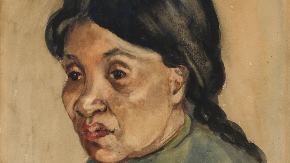 Le portrait de Sophie Frank, une amie autochtone de la peintre Emily Carr.
