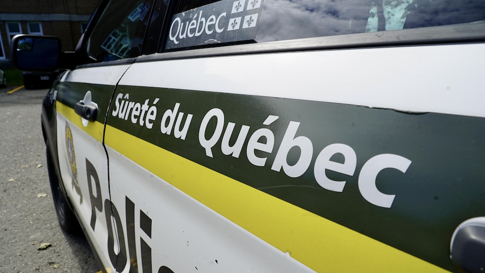 Un véhicule de la Sûreté du Québec.      