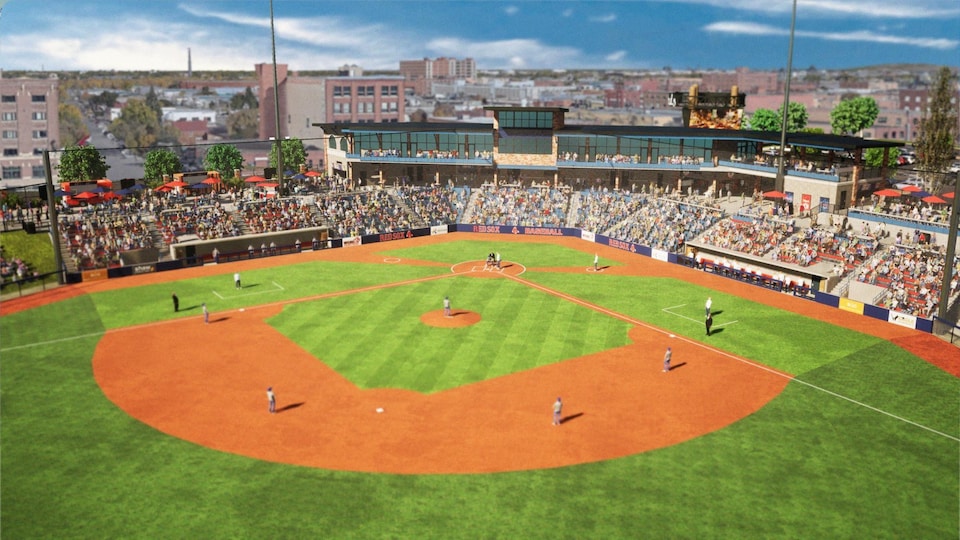 Un projet de stade de baseball.