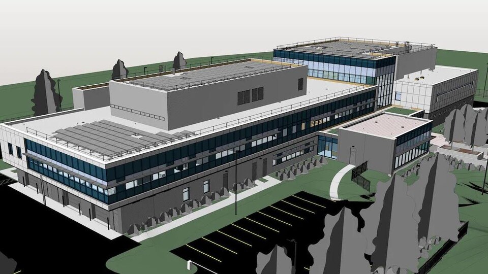 Image de la future station de police de Moncton.