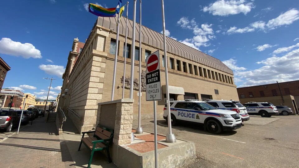 La station du service de police de la ville de Moose Jaw, en Saskatchewan.