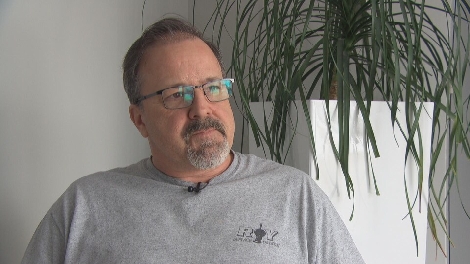 Stéphane Lévesque en entrevue. 