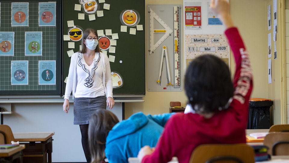 Une classe d'école primaire.