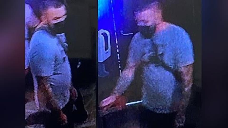 Un homme capté par des caméras de surveillance.