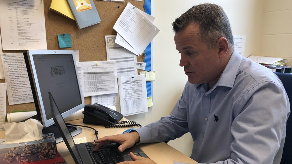 Sylvain Gagné, directeur de l’école Saint-Augustin.