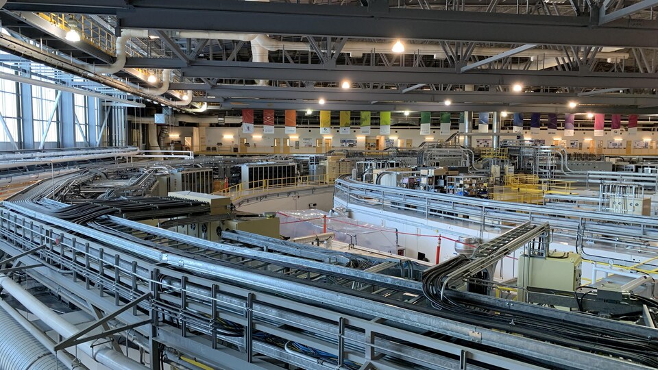 L'accélérateur de particules du Centre canadien de rayonnement Synchrotron à Saskatoon, en Saskatchewan.