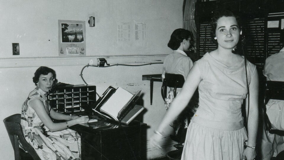 Rose-Claire Rivard et Anita Gauthier dans les années 1958-1960.