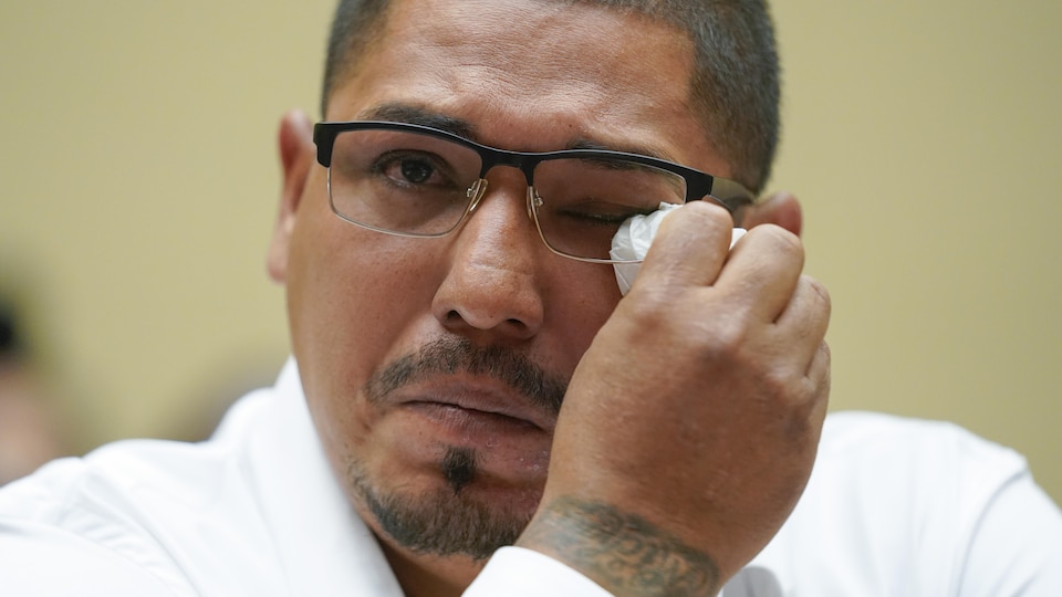 Miguel Cerrillo wiped away a tear with a handkerchief.