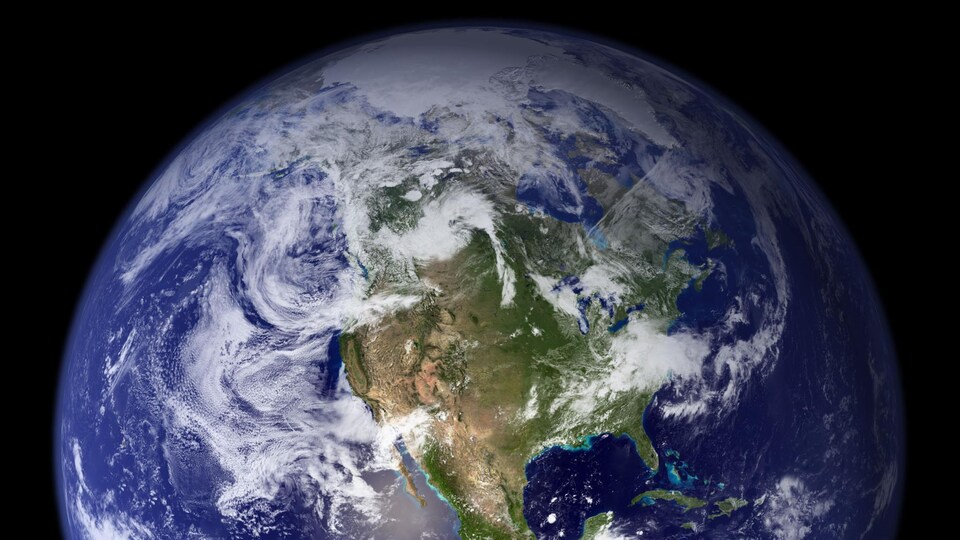 L'Amérique du Nord de l'espace.