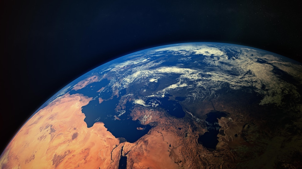 La Terre vue de l'espace.