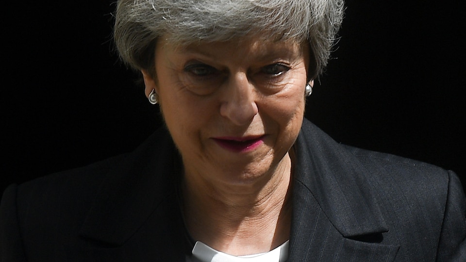 Gros plan de Theresa May