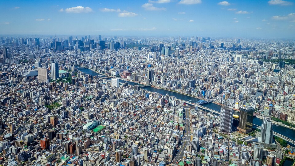 La ville de Tokyo au Japon,