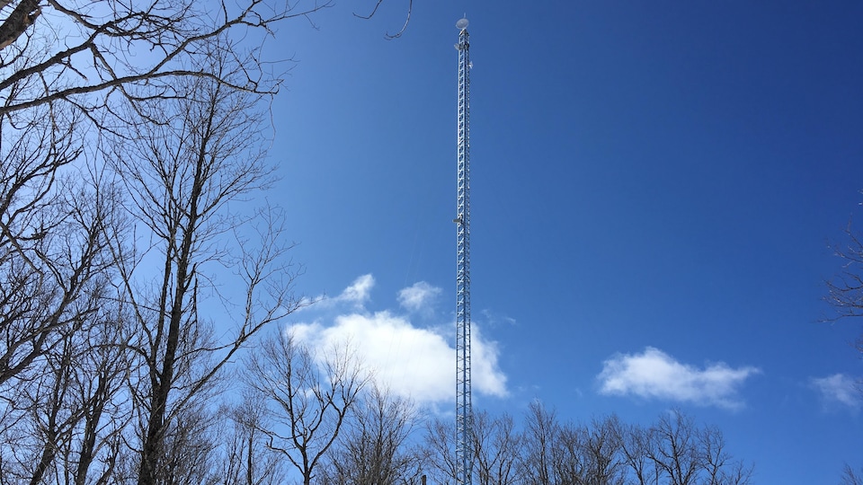Une tour de communication a été installée afin de permettre la transmission du signal internet.