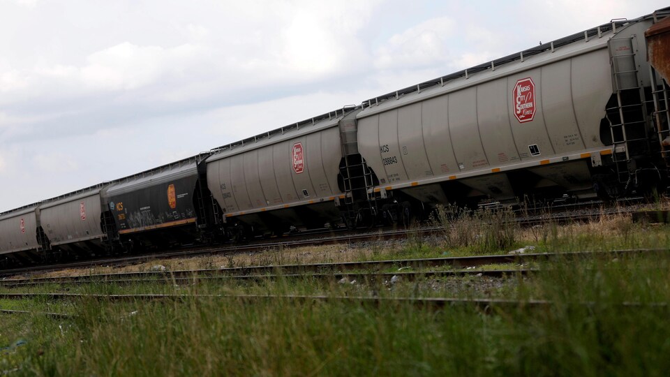 Un train de marchandises 
