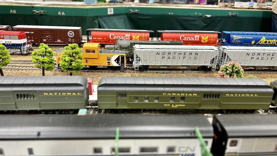 Un salon de trains miniatures installe ses voies ferrées au centre