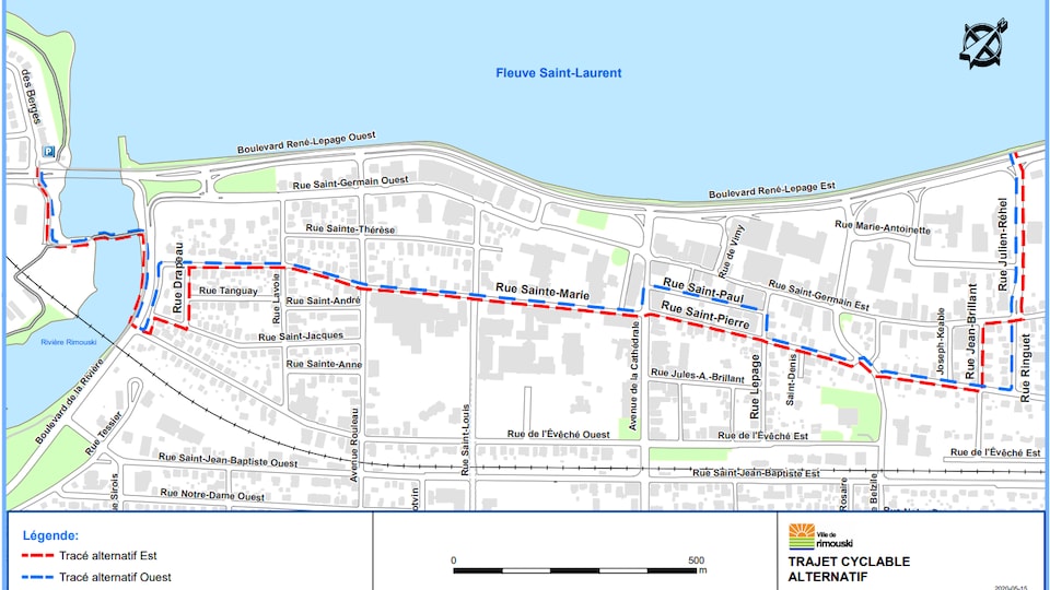 Rimouski dévoile un nouveau trajet cycliste pour remplacer la Promenade