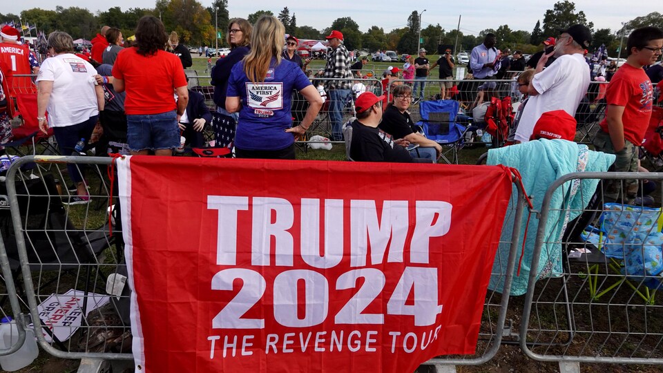 Donald Trump continue de faire des rassemblements avec ses partisans pour faire mousser son éventuelle candidature à l'élection de 2024.