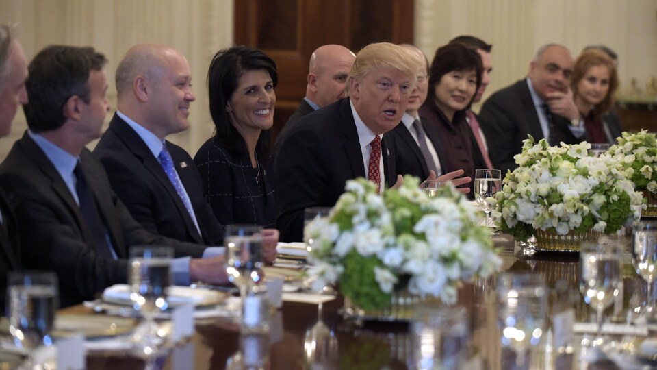 Le dîner de Donald Trump avec les ambassadeurs à l'ONU des pays du Conseil de sécurité 