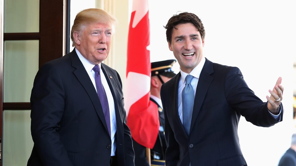 Le président Trump et le premier ministre Trudeau à la Maison-Blanche
