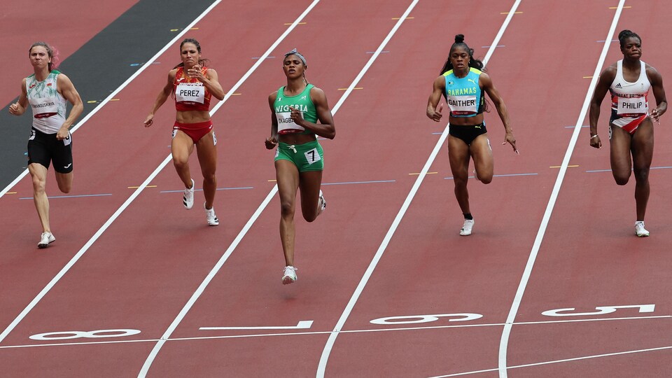 Krystsina Tsimanouskaya, Maria Isabel Perez, Blessing Okagbare, Tynia Gaither et Asha Philip courent pour se qualifier à Tokyo.