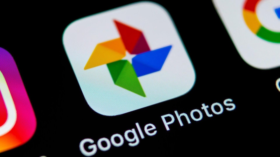 L'application Google Photos sur l'écran d'accueil d'un téléphone cellulaire.
