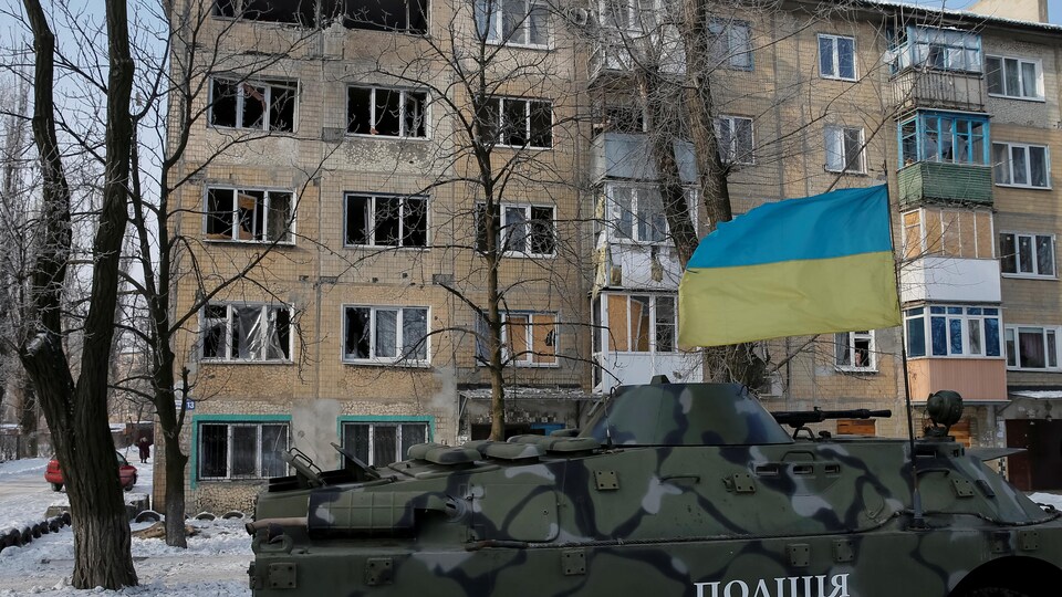Des blindés de l'armée ukrainienne