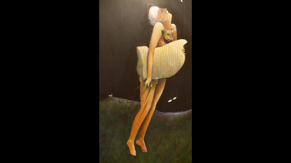 La toile « Up or Down? » par Henry Wanton Jones.