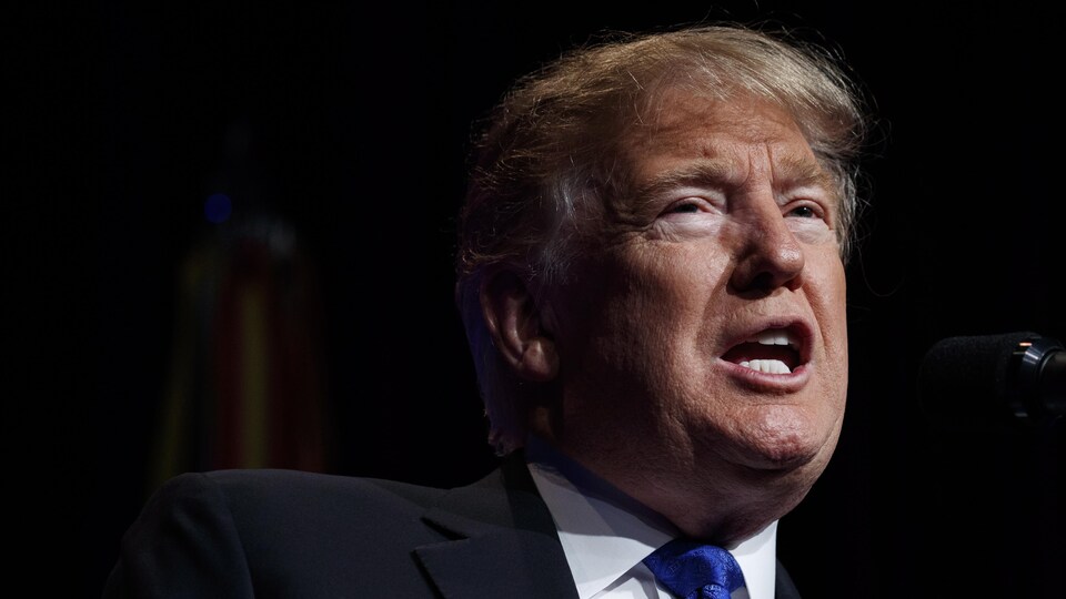Le président des États-Unis Donald Trump