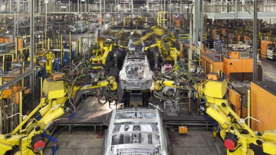 Usine d'assemblage de Nissan à Sunderland, au Royaume-Uni.