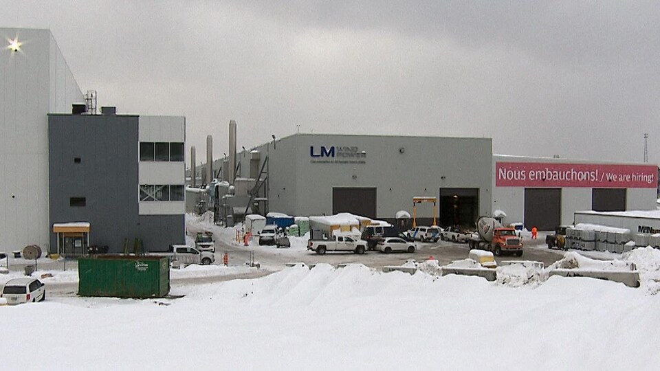 L'usine LM Wind Power à Gaspé.