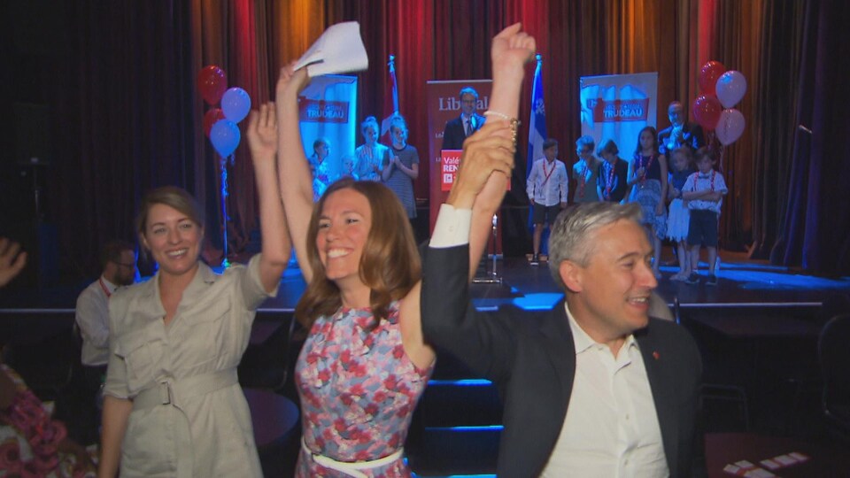 Mélanie Joly, Valérie Renaud-Martin et François-Philippe Champagne