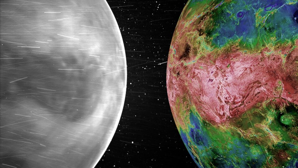 Images captées par la caméra WISPR de la surface de Vénus.