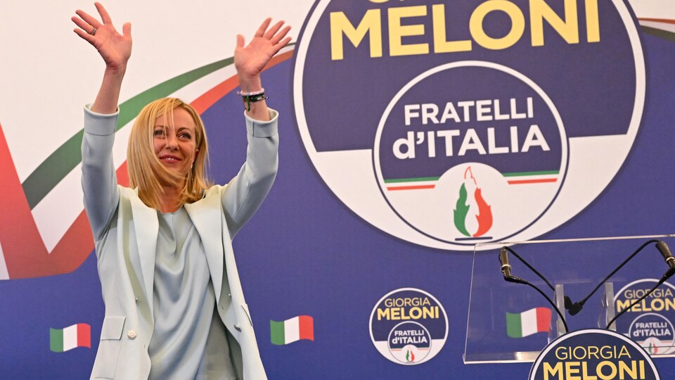 Giorgia Meloni, 45 ans, a remporté les législatives en Italie le 25 septembre.