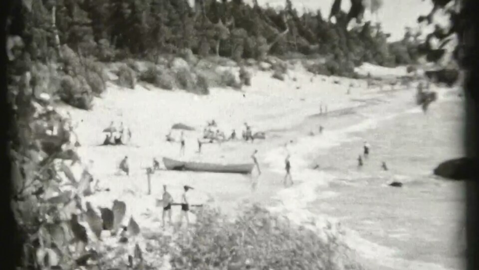 Image d'archives de Victoria Beach en 1936.