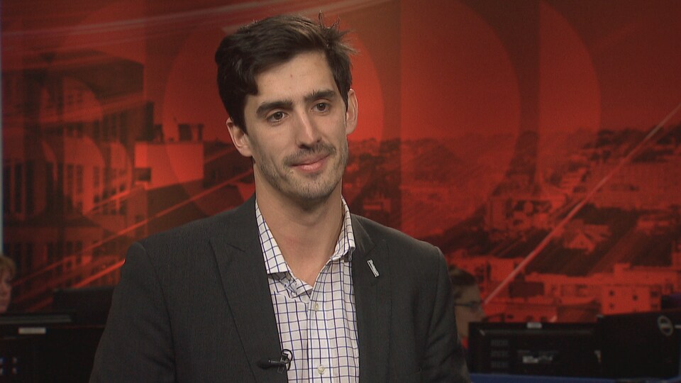 Le conseiller municipal et chef intérimaire du Renouveau sherbrookois Vincent Boutin