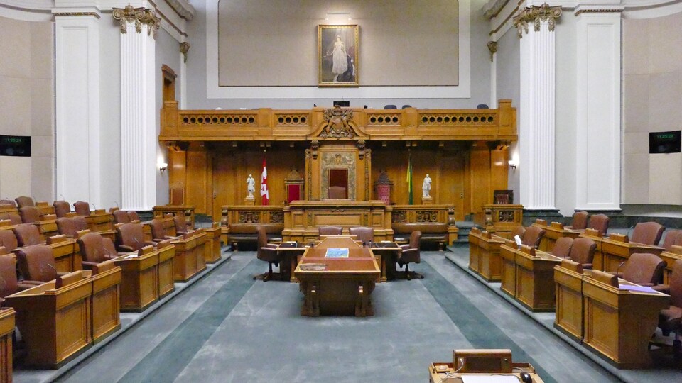 L'enceinte de l'Assemblée législative de Regina.