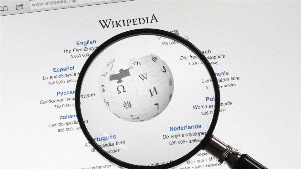 Le site web Wikipédia