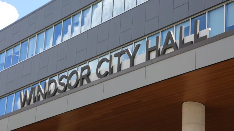 La façade de la mairie de Windsor