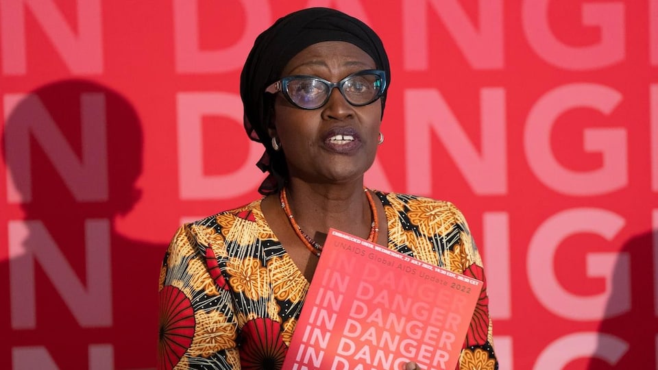 Winnie Byanyima, directrice générale de l'ONUSIDA.