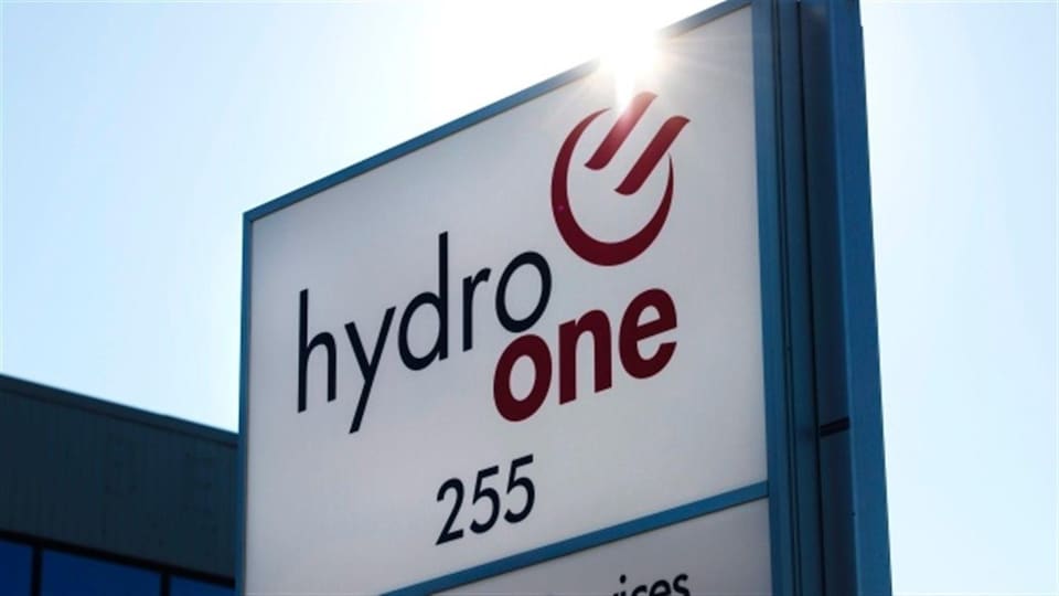 Une affiche d'Hydro One