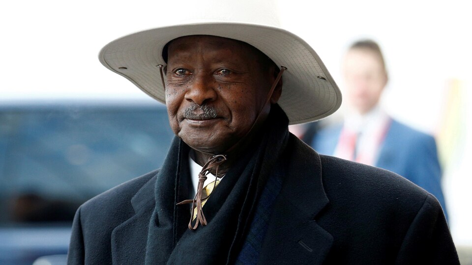 Le président sortant Yoweri Museveni.