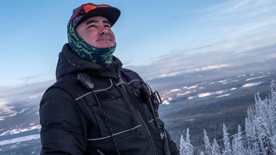 Portrait de David McNeil sur les pistes du mont Sima.