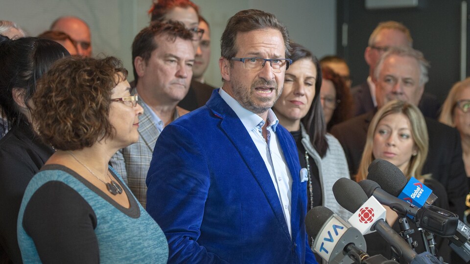 Le chef du Bloc québécois Yves-François Blanchet.