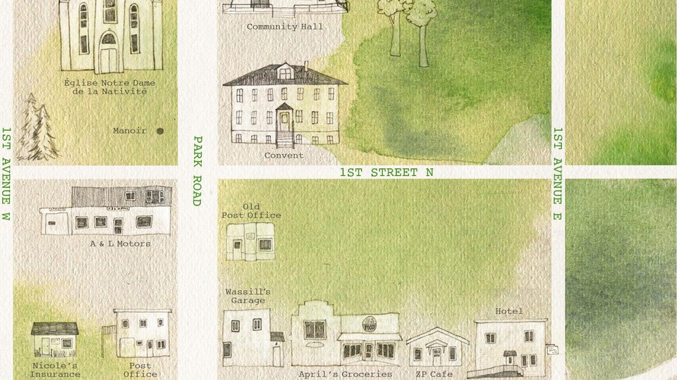 Une carte faite-maison de Zenon Park.